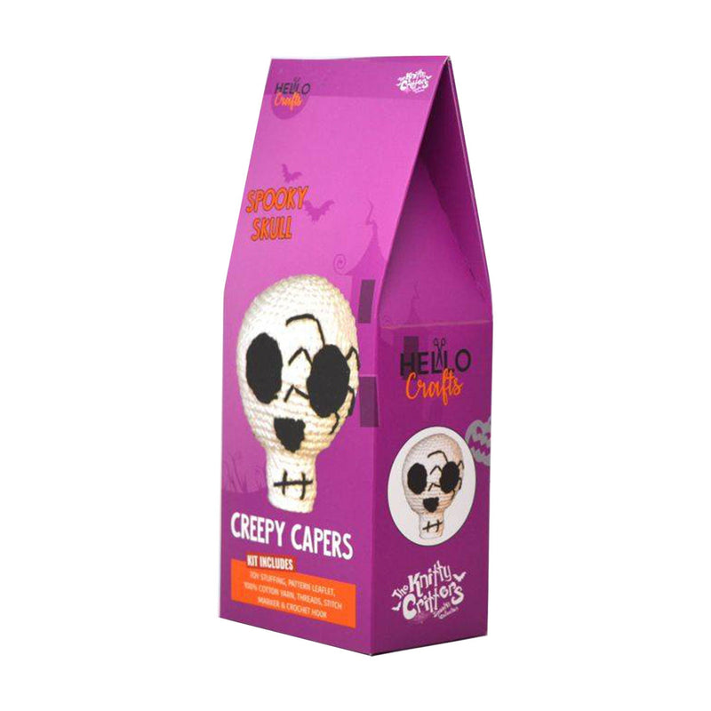 Knitty Critters Creepy Capers Crochet Kit: Spooky Skull Knitty Critters Creepy Capers Crochet Kit: Spooky Skull