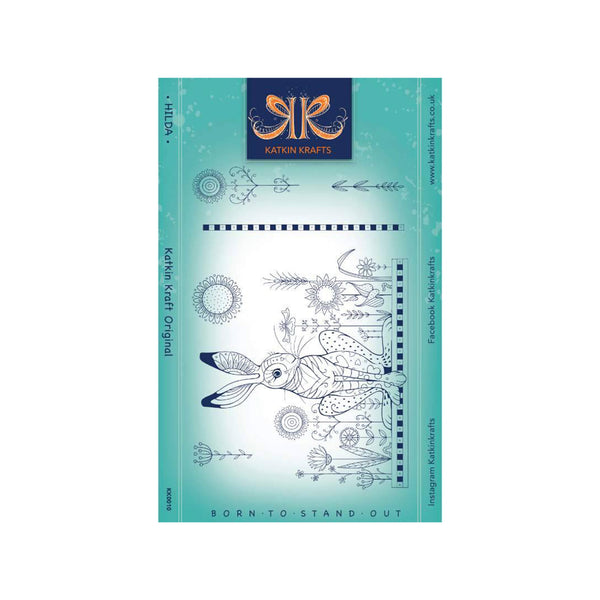 Katkin Krafts Clear Stamp - Hilda 6" x 8"*