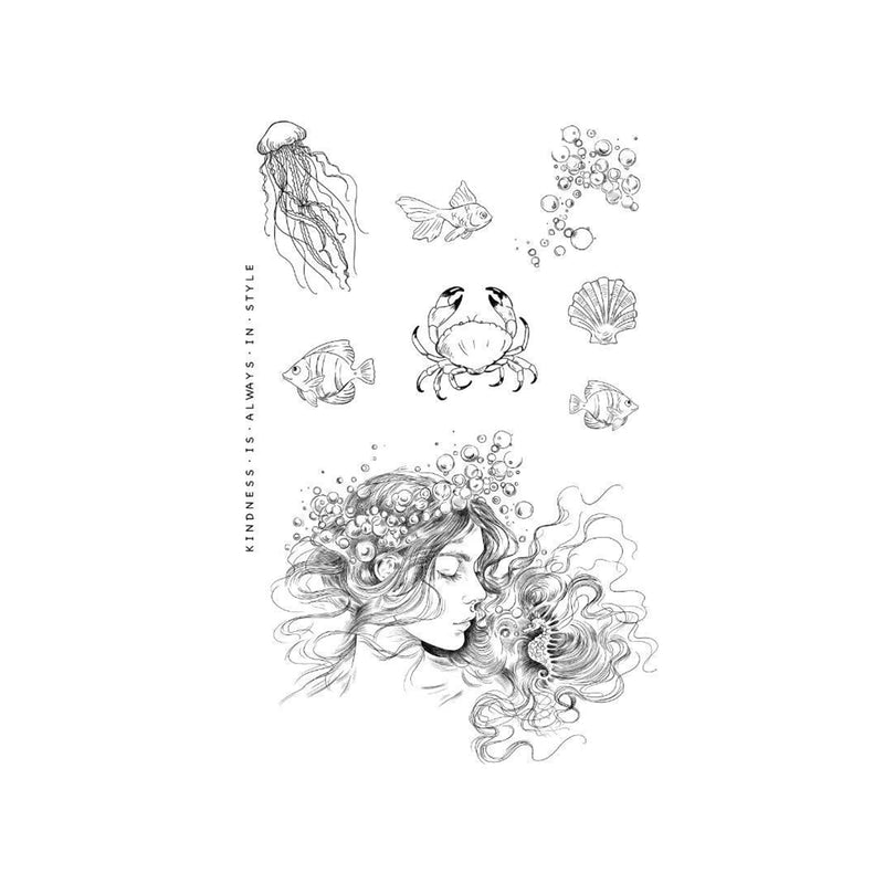 Katkin Krafts Clear Stamp - Athena 6" x 8"*