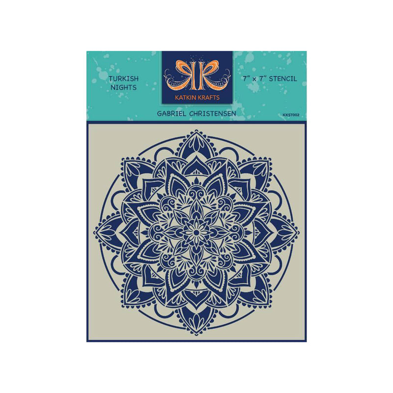 Katkin Krafts Stencil - Turkish Night 7" x 7"*