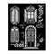 Stamperia Stencil 7.87"x 9.84" - Venice City of Art - Windows