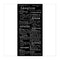 Stamperia Stencil 4.72"x 9.84" - Create Happiness Secret Diary - Dictionary