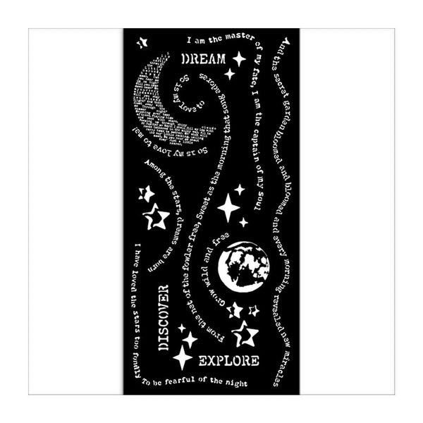 Stamperia Stencil 4.72"x 9.84" - Create Happiness Secret Diary - Dream