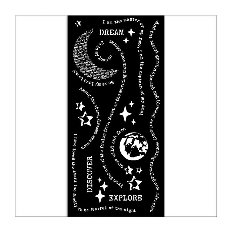 Stamperia Stencil 4.72"x 9.84" - Create Happiness Secret Diary - Dream