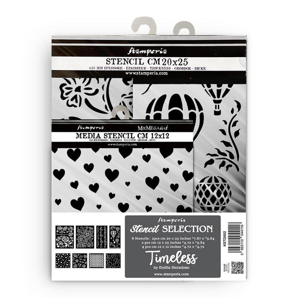 Stamperia Stencil Assortment Set 8/Pkg - Timeless