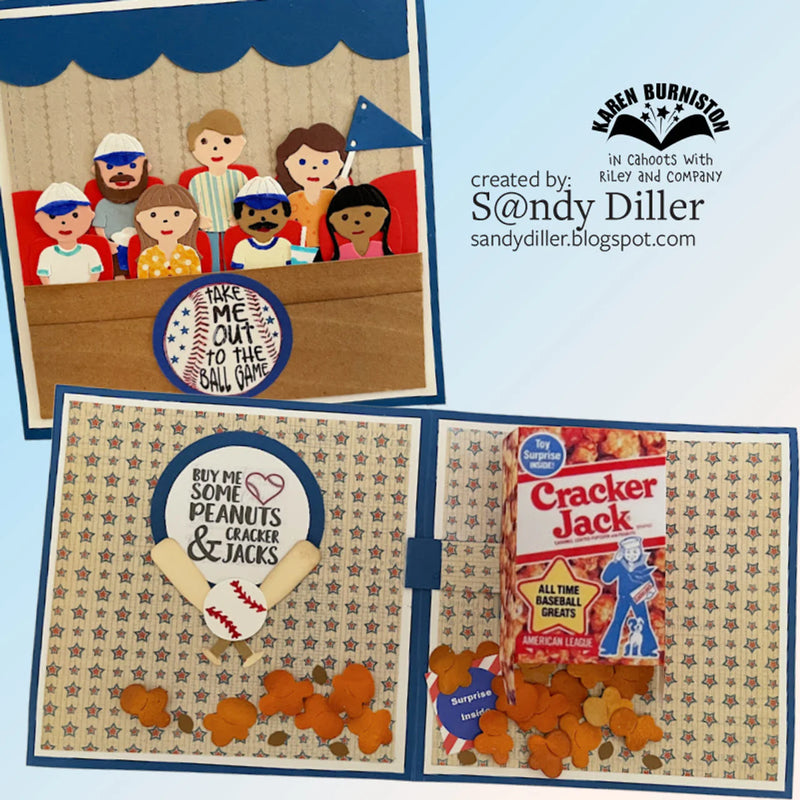 Karen Burniston Clear Stamps 3"x4" Popcorn Phrases