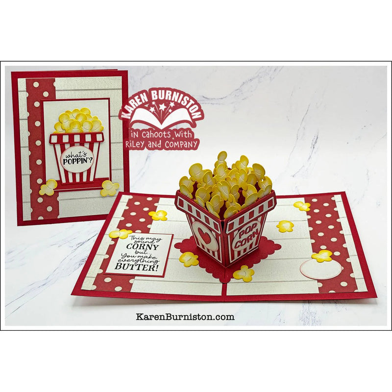 Karen Burniston Clear Stamps 3"x4" Popcorn Phrases