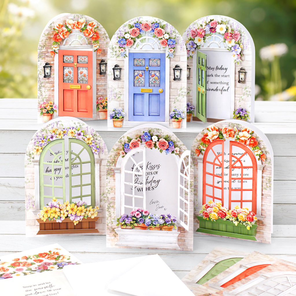 Katy Sue Arched Floral Windows & Doors Kit | CraftOnline