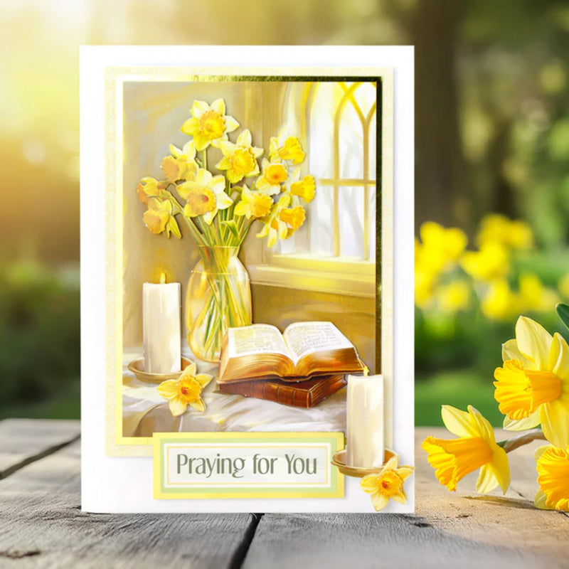 Katy Sue Die Cut Decoupage 3/Pkg - Daffodil Window