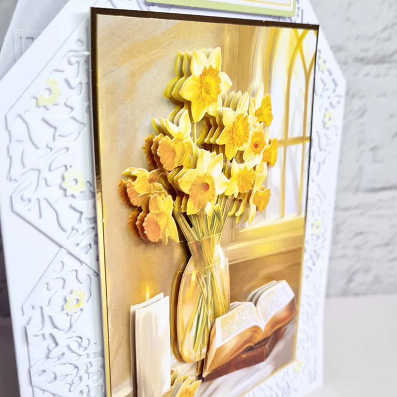 Katy Sue Die Cut Decoupage 3/Pkg - Daffodil Window