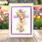 Katy Sue Die Cut Decoupage 3/Pkg - Lilac Floral Cross