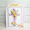 Katy Sue Die Cut Decoupage 3/Pkg - Lilac Floral Cross