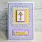 Katy Sue Die Cut Decoupage 3/Pkg - Lilac Floral Cross