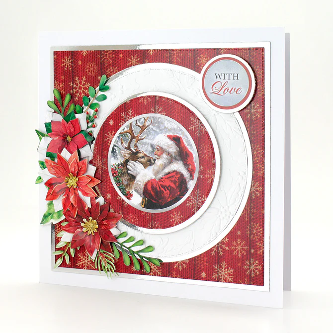 Katy Sue Die Cut Decoupage 3/Pkg - Reindeer Kisses Bauble