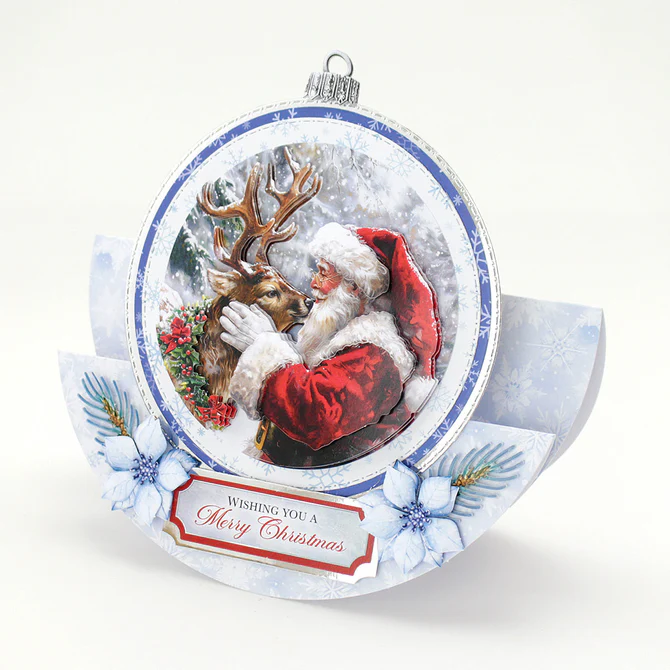 Katy Sue Die Cut Decoupage 3/Pkg - Reindeer Kisses Bauble