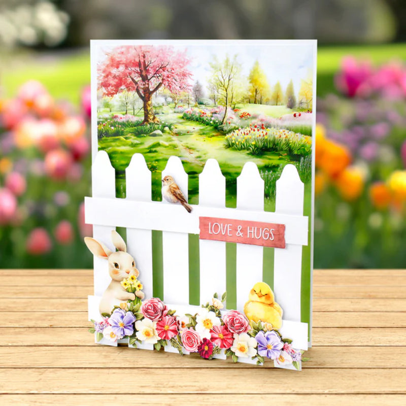 Katy Sue Die Cut Decoupage & Embellishments Set 3/Pkg - Garden Flowers