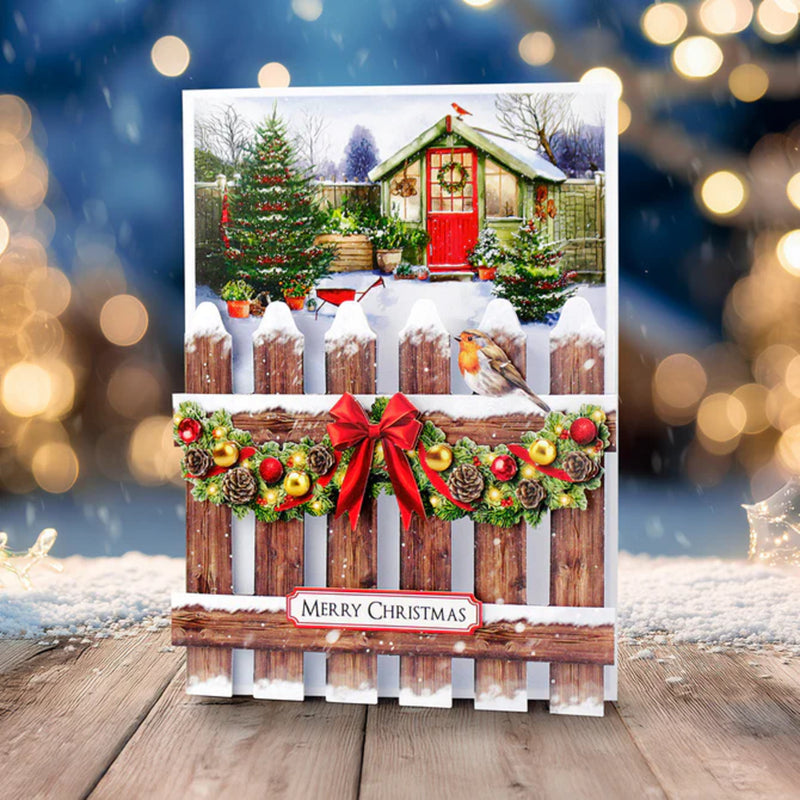 Katy Sue Die Cut Decoupage & Embellishments Set 3/Pkg - Traditional Christmas Floral