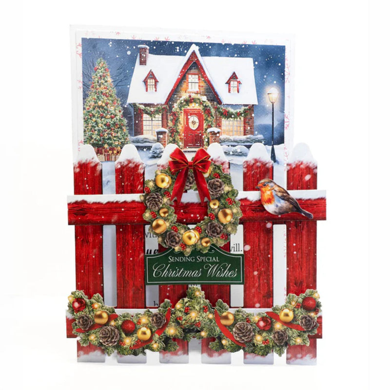 Katy Sue Die Cut Decoupage & Embellishments Set 3/Pkg - Traditional Christmas Floral