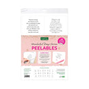 Katrina's Wonderful Days Verses Peelables 8-sheet pack, featuring a white and pink card design with sample text and a pink highlighter shown on the front.