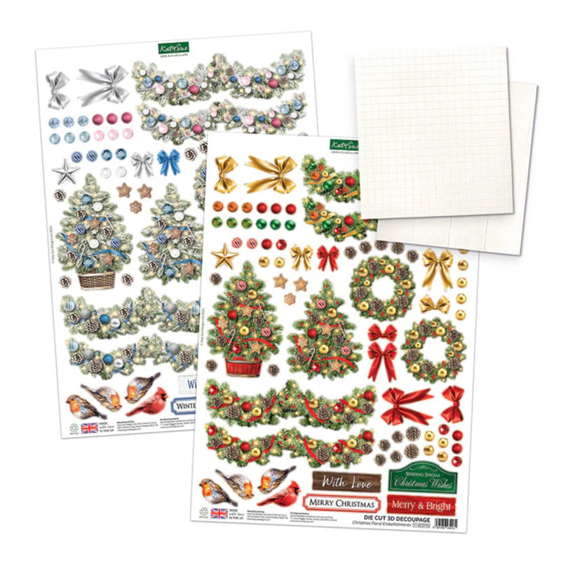 Katy Sue Picket Fence Card Making Kit - Christmas Garden