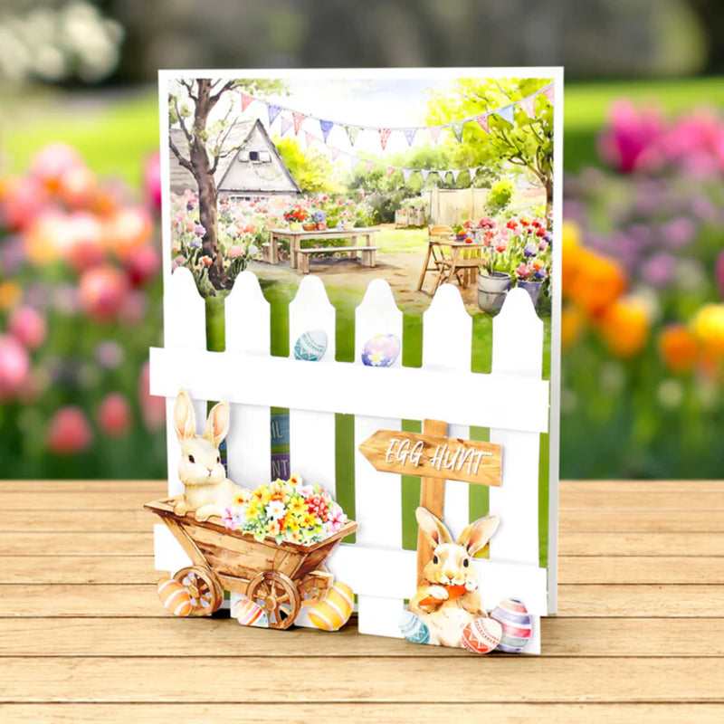 Katy Sue Picket Fence Card Making Kit - Spring Garden