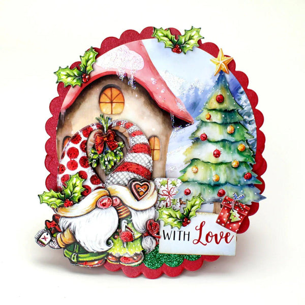 Katy Sue Pop Up Card Making Kit - Christmas Gnomes