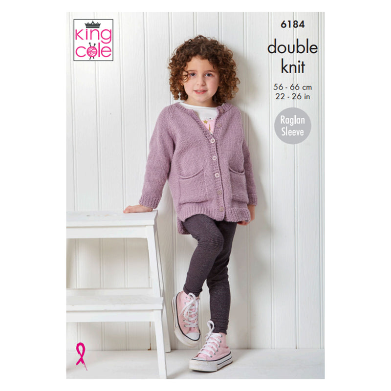 King Cole Free Pattern - Cherished Baby DK Yarn - Sweater, Cardigan & Hat