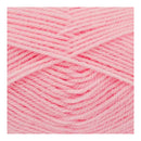 Close-up of pink yarn with a textured pattern