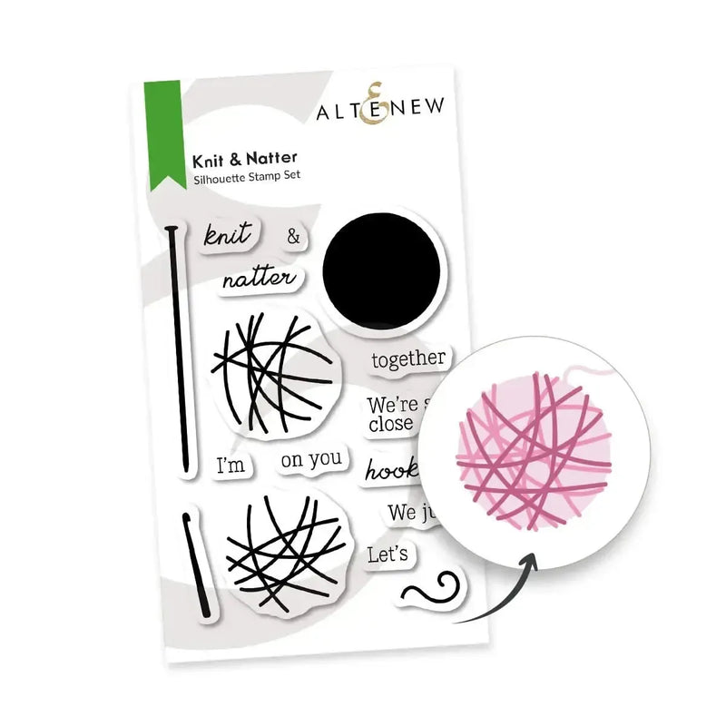 Altenew Knit & Natter Stamp Set