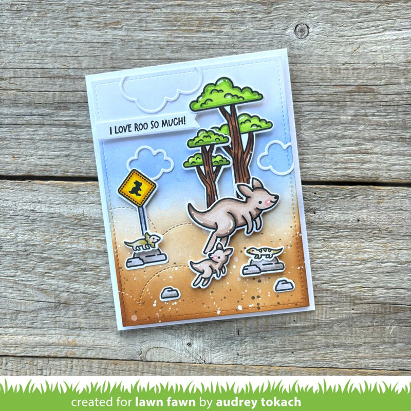 Lawn Fawn Clear Stamp Set - Kanga-rrific