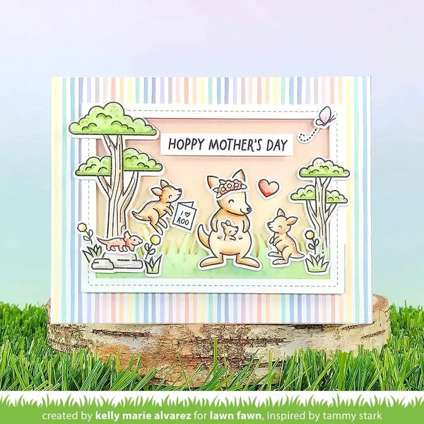 Lawn Fawn Clear Stamp Set - Kanga-rrific