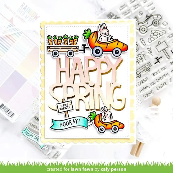 Lawn Cuts Custom Craft Die - Carrot 'Bout You Banner Add-On*