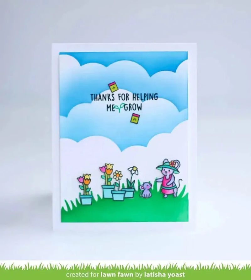 Lawn Fawn Clear Stamp Set - Garden Mouse
