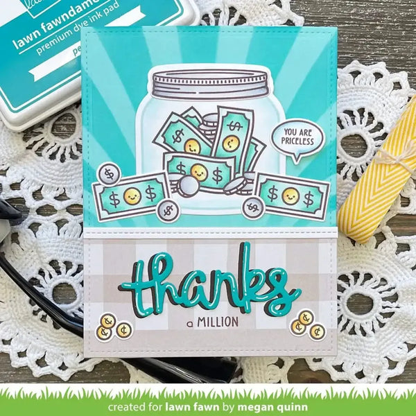 Lawn Fawn Clear Stamp Set - How You Been? Money Add-On*