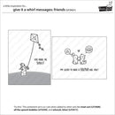 Lawn Fawn Clear Stamp Set - Give it a Whirl Messages: Friends*