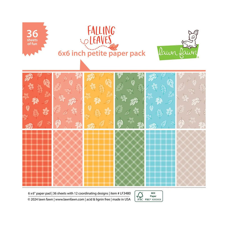 Lawn Fawn Falling Leaves 6"x 6" Petite Paper Pack*