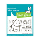 Lawn Fawn Clear Stamp Set - Rhino-Mite!