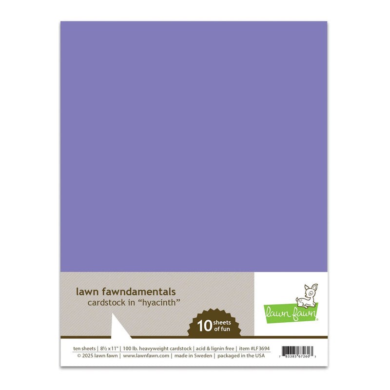 Lawn Fawndamentals Cardstock 10 Pack - Hyacinth