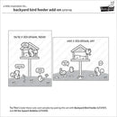 Lawn Clippings Colouring Stencils - Backyard Bird Feeder Add-On