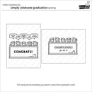 Lawn Fawn Clear Stamp Set - Simply Celebrate Graduation