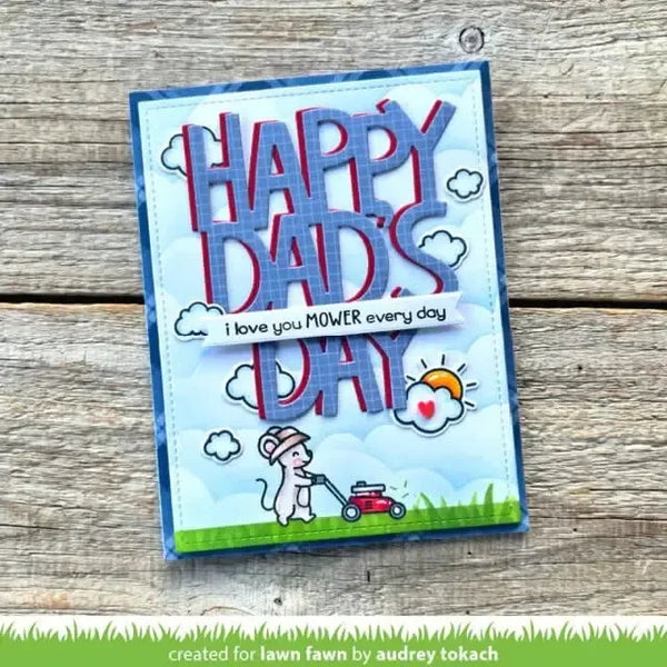 Lawn Fawn Clear Stamp Set - I Love You Mower