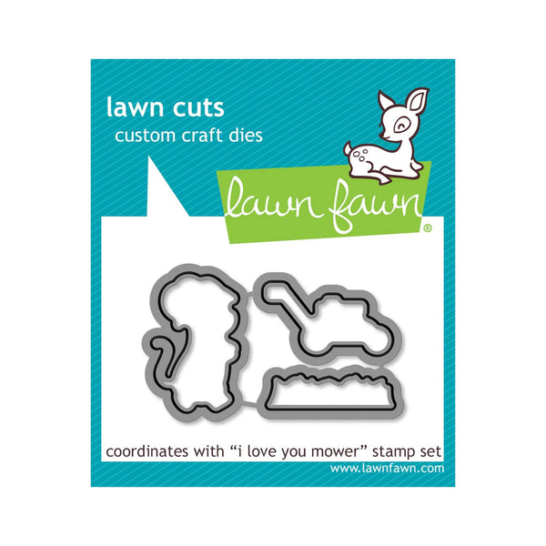 Lawn Cuts Custom Craft Dies - I Love You Mower