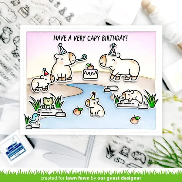 Lawn Clippings Colouring Stencils - Capybaras! Add-On