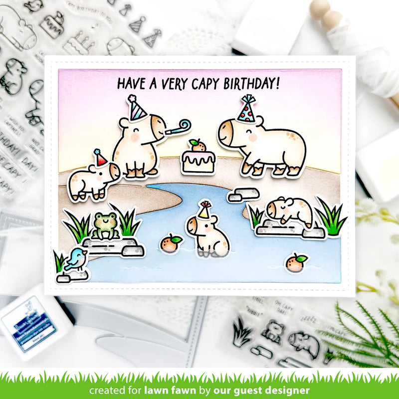 Lawn Cuts Custom Craft Dies - Capybaras! Add-On