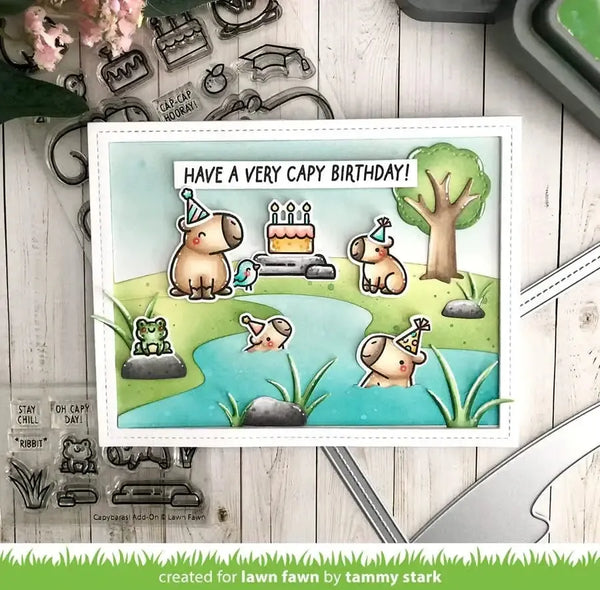 Lawn Clippings Colouring Stencils - Capybaras! Add-On