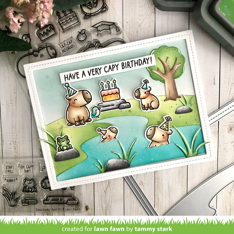 Lawn Cuts Custom Craft Dies - Capybaras! Add-On