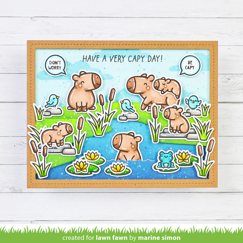 Lawn Cuts Custom Craft Dies - Capybaras! Add-On