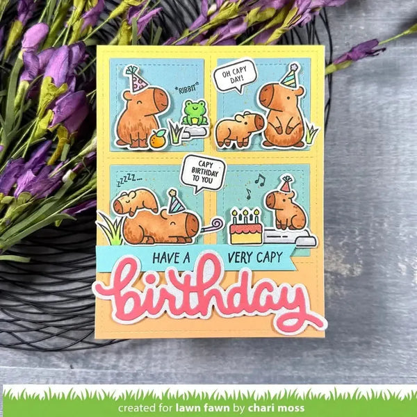 Lawn Clippings Colouring Stencils - Capybaras! Add-On