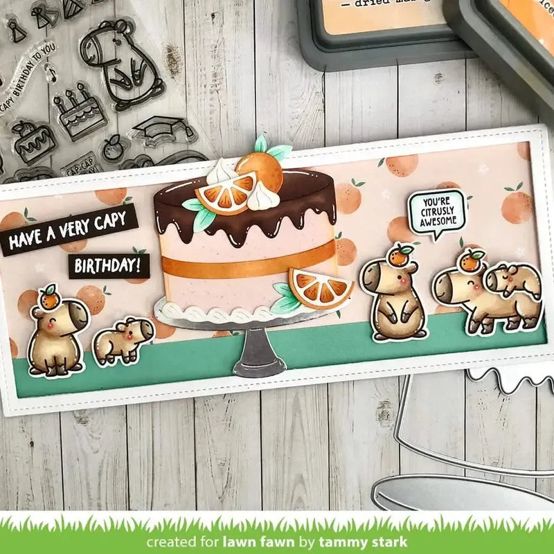 Lawn Fawn Clear Stamp Set - Capybaras! Add-On