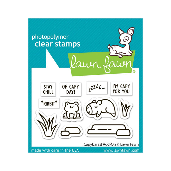 Lawn Fawn Clear Stamp Set - Capybaras! Add-On